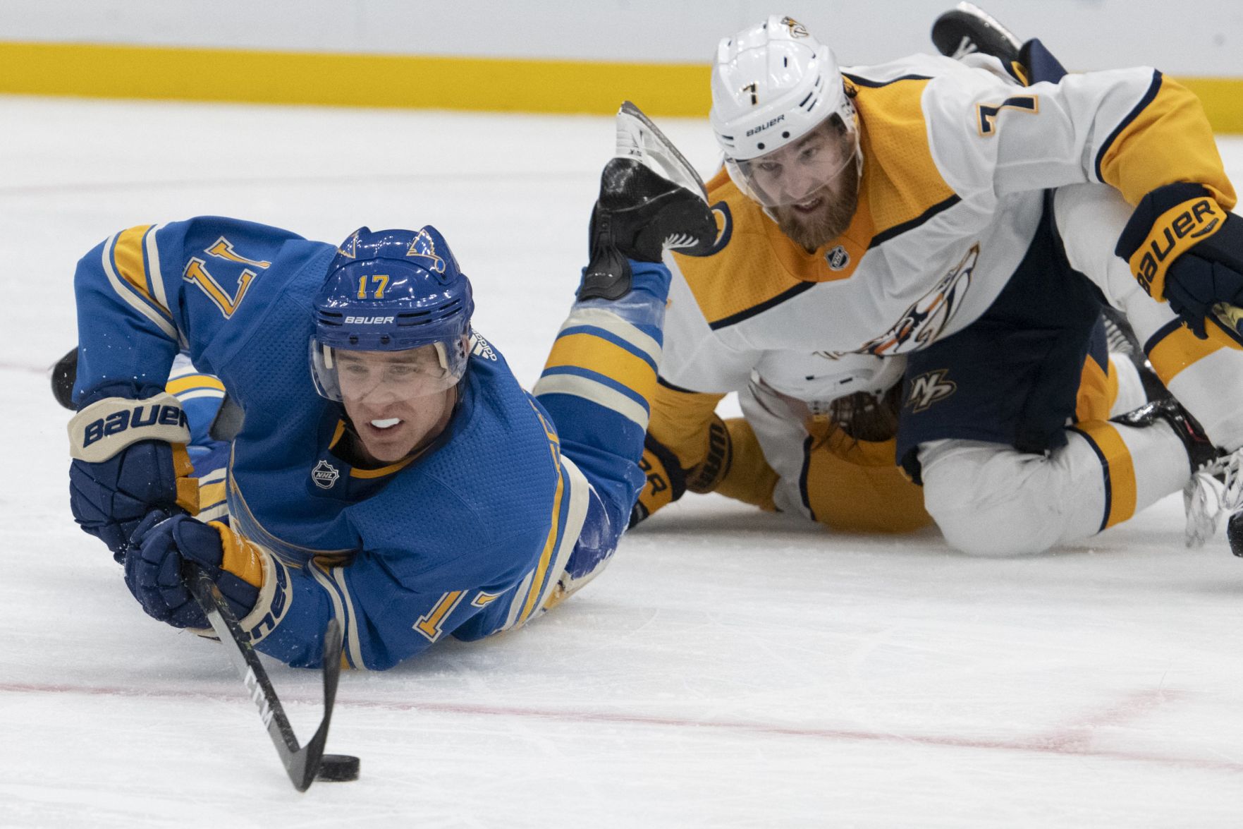 Blues take on Predators
